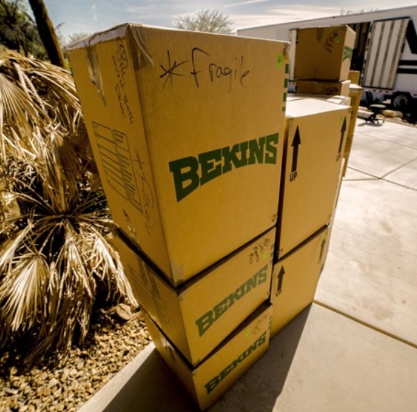 Bekins cardboard boxes